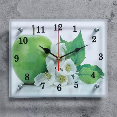 Часы настенные, серия: Кухня, "Яблоко", 20х25 см