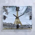 Часы настенные, серия: Город, "Эйфелева башня, Париж", 40х50 см - Фото 1