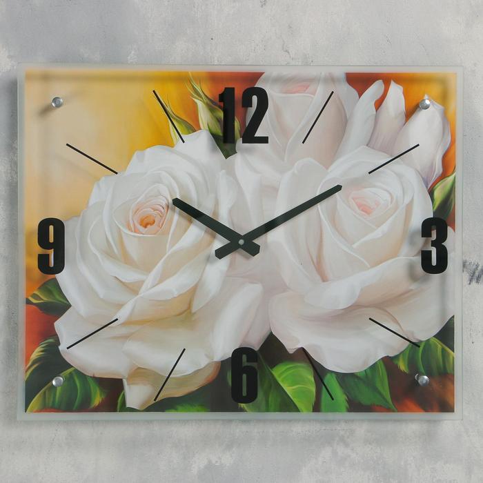 Часы настенные, серия: Цветы, "Цветы", 40х50  см, микс - Фото 1