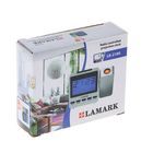 Электронный будильник Lamark LK-2100, серебристый - Фото 6