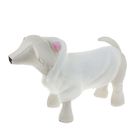 Шубка белая с капюшоном-ушками для собак, размер М (ДС 25 см, ОГ 36 см, ОШ 26 см) - Фото 2