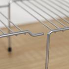 Полка раздвижная для шкафа, 36-62×22×15 см, хром - Фото 3