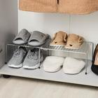 Полка раздвижная для шкафа, 36-62×22×15 см, хром - Фото 6