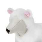 Шубка белая с капюшоном-ушками для собак, размер S (ДС 21 см, ОГ 34 см, ОШ 24 см) - Фото 5