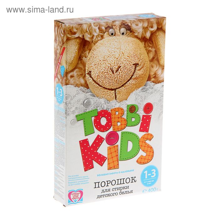 Стиральный порошок Tobbi Kids 1-3 лет для детского белья.автомат  400 г - Фото 1