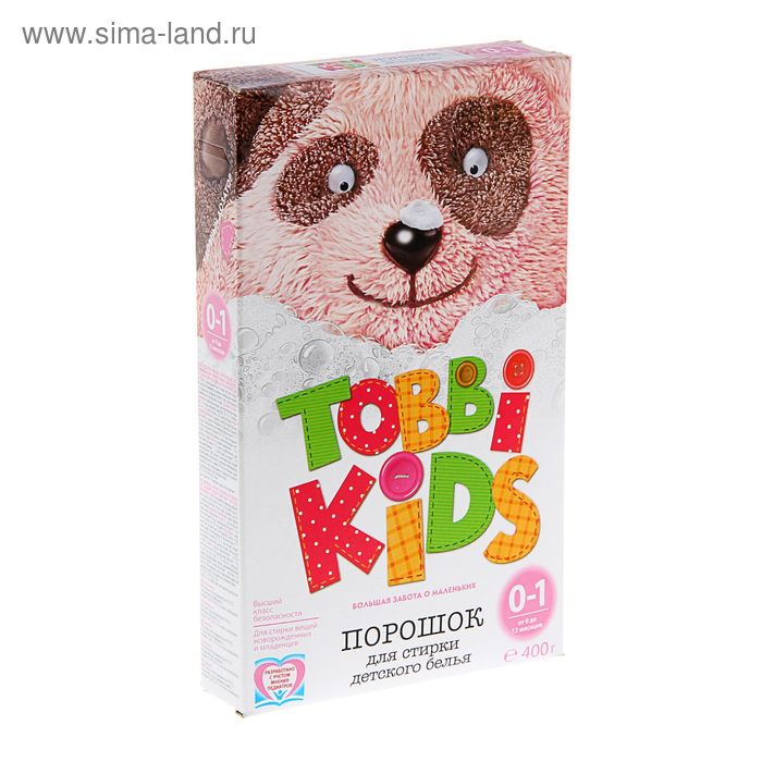 Стиральный порошок Tobbi Kids 0-1 лет  для детского белья , автомат 400 г - Фото 1