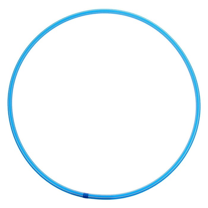 Обруч, диаметр 70 см, цвет голубой - Фото 1