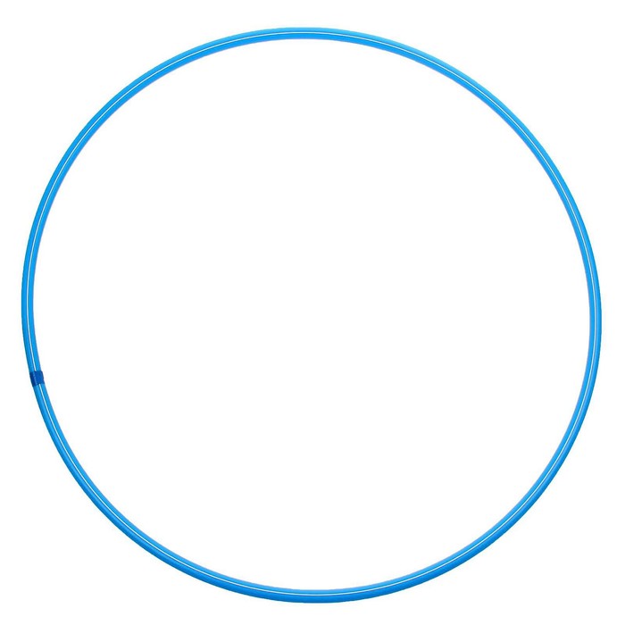 Обруч, диаметр 80 см, цвет голубой - фото 8439086