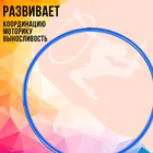 Обруч, диаметр 80 см, цвет голубой - Фото 5