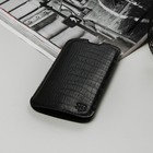 Чехол-кармашек "Norton" для телефона, рептилия, цвет чёрный - Фото 3
