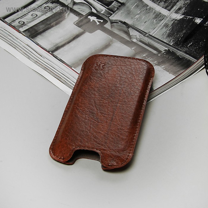 Чехол-кармашек "Norton" для телефона Samsung, цвет коричневый - Фото 1