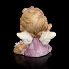 Сувенир полистоун "Ангелочек-малыш с игрушкой/корзинкой" 5,5х5х6,5 см МИКС - Фото 4