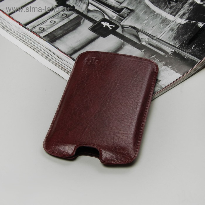 Чехол-кармашек "Norton" для телефона, цвет бордовый - Фото 1