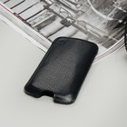 Чехол-кармашек "Norton" для телефона Samsung, рептилия, цвет чёрный - Фото 1
