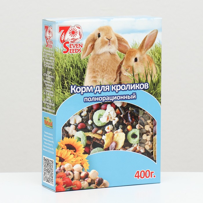 Корм полнорационный SEVEN SEEDS SPECIAL для кроликов, 400 г - Фото 1