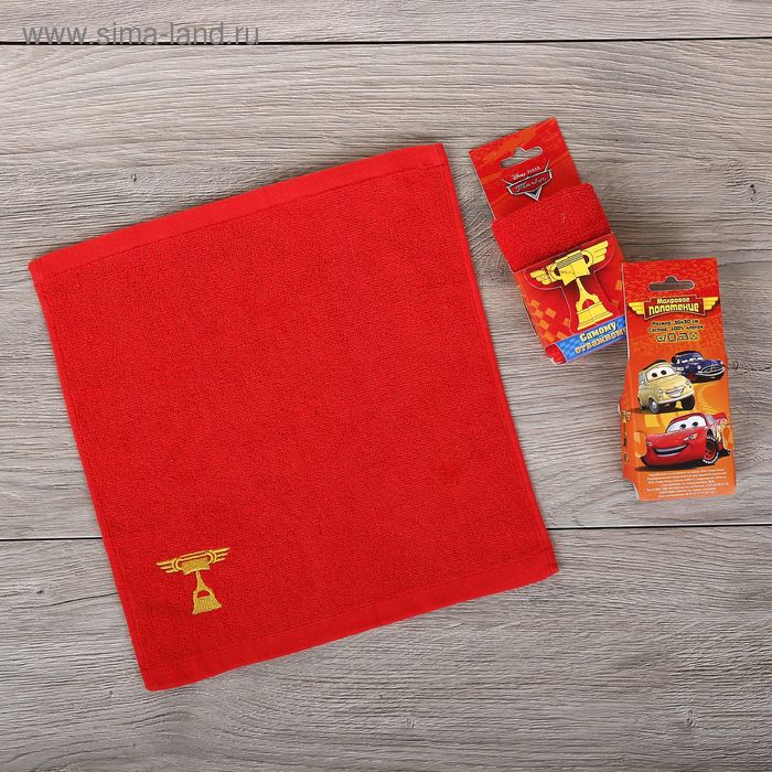 Полотенце в открытке "Самому отважному", Тачки - Фото 1