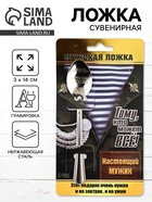 Ложка чайная с гравировкой «Настоящий мужик», на подарочной открытке, 3×14 см - Фото 1