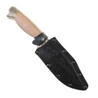 Нож «Беркут» с мельхировыми гардами, рукоять-дерево, сталь 65х13 - Фото 7