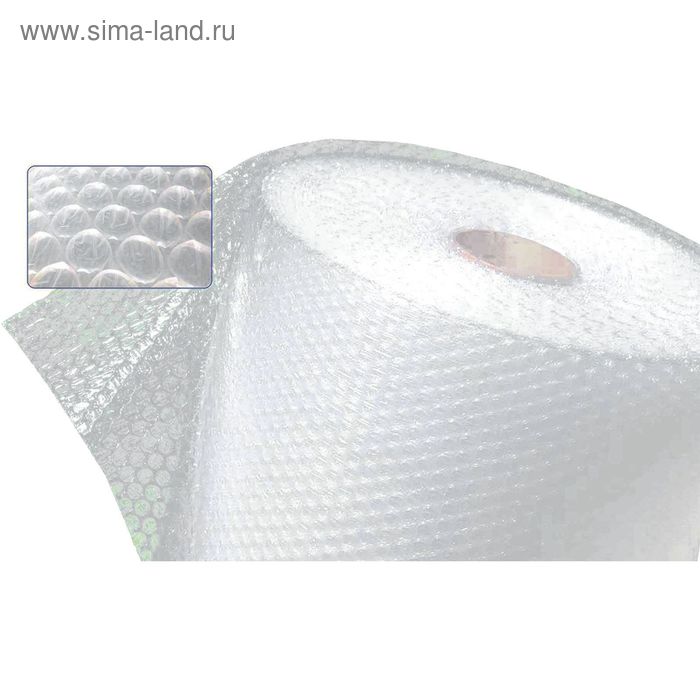 Пленка воздушно-пузырьковая 0,6 х 4 м, 2-х слойная, рулон - Фото 1