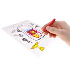 Раскраска по номерам "Помоги собрать чемпиона" Тачки (карандаши 10 шт, точилка, бонус) 21*30 см - Фото 2