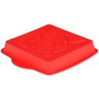 Форма силиконовая для выпечки Доляна «Квадрат. Роза», 28×24×3,5 см, с ручками, цвет МИКС - Фото 1