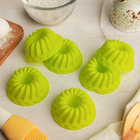 Набор силиконовых форм для выпечки Доляна «Пальчики оближешь», 7×3 см, 6 шт, цвет МИКС - Фото 5