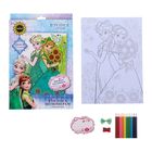 Раскраска по номерам "Холодное сердце" (карандаши 10 шт., точилка, игра), 21*30 см - Фото 2