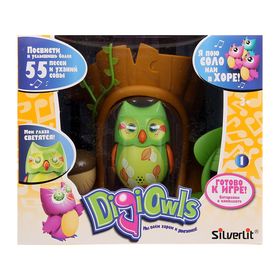 Интерактивная игрушка DigiOwls "Сова с домиком", цвета МИКС