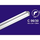 Плинтус потолочный «С06/30», 30×30×2000, белый - Фото 2