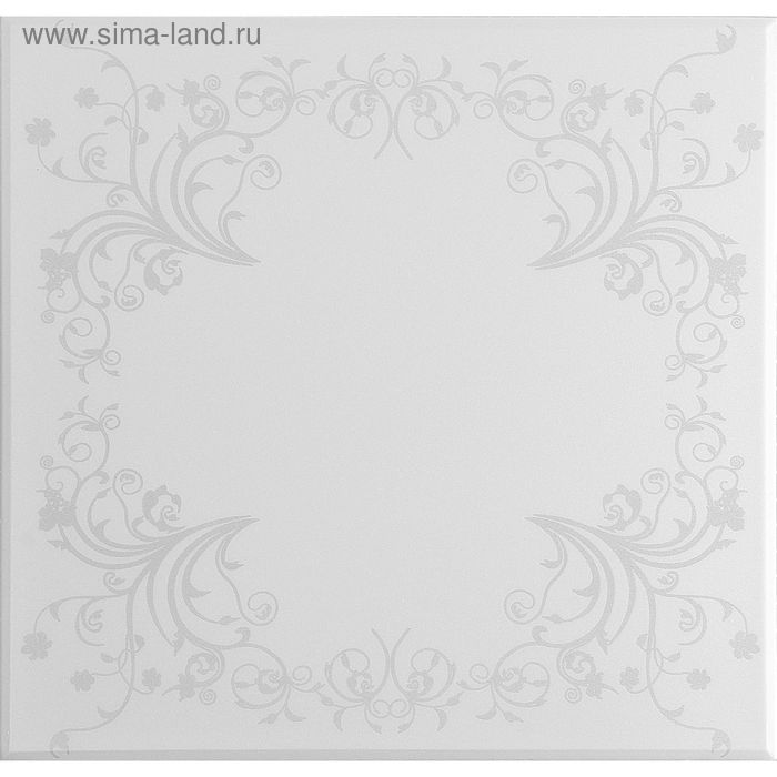 Плита потолочная "Коллекция", цвета серебро - Фото 1