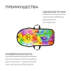 Санки-ледянки «Машинка №9», 67х35 см, цвета МИКС - Фото 3