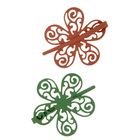 невидимка д/волос "Биргит" (набор 2 шт) цветные ромашки - Фото 1