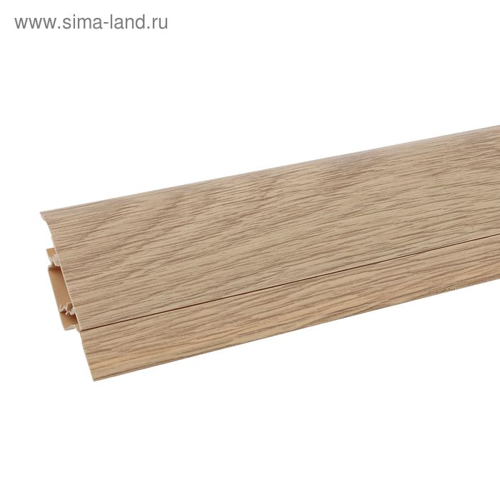 Плинтус с кабель-каналом 6х1,5х250 см Aberhof дуб тихоокеанский - Фото 1