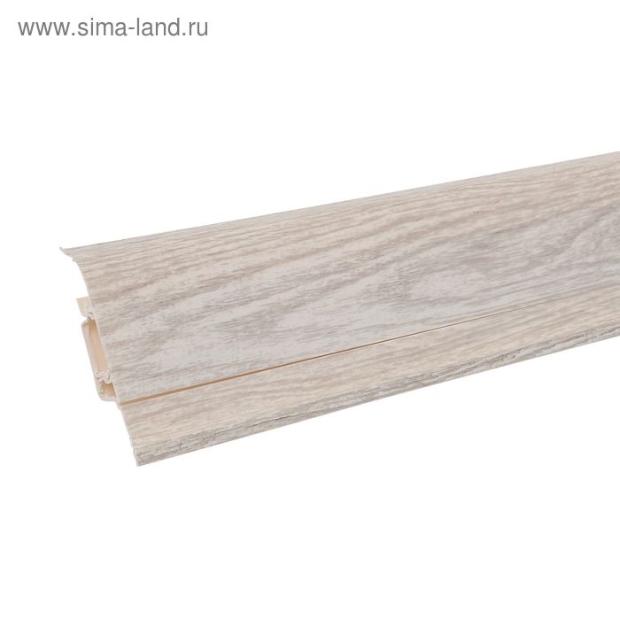 Плинтус с кабель-каналом 6х1,5х250 см Aberhof дуб серебряный - Фото 1