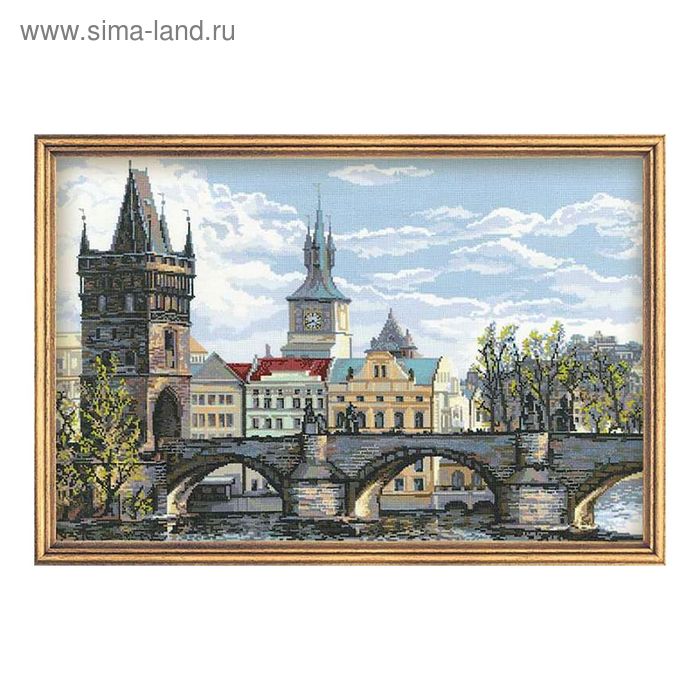 Вышивка крестом "Прага, Карлов мост" - Фото 1