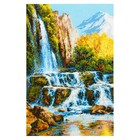 Набор для вышивания крестиком "Пейзаж с водопадом" - Фото 3