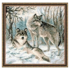 Набор для вышивания крестиком "Волчья пара" - Фото 2