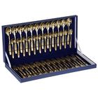 Набор столовый «Уралочка», 48 предметов, толщина 2 мм, с полным декоративным покрытием, декоративная коробка, цвет золотой - Фото 6