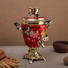 Самовар электрический «Жостово на красном», рюмка, 3 л - Фото 2