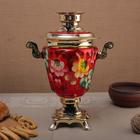 Самовар электрический «Жостово на красном», рюмка, 3 л - Фото 3