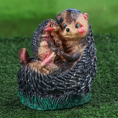 Садовая фигура "Семья ежей", гипс, 17 см