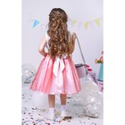 Платье нарядное для девочки, рост 104 см (28), цвет белый/розовый - Фото 2