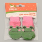 Носки нескользящие, размер M (3/4 х 7 см), набор 4 шт, микс расцветок для девочки - Фото 6
