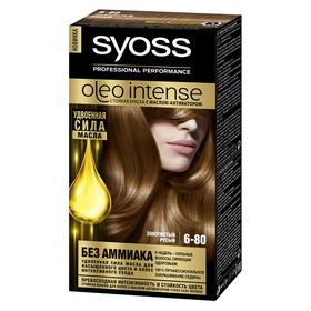 Краска для волос Syoss Oleo Intense, без аммиака, оттенок 6-80 золотистый русый