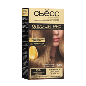 Краска для волос Syoss Oleo Intense, без аммиака, оттенок 7-10 натуральный светло-русый