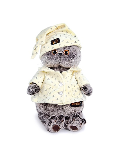 Мягкая игрушка «Кот Басик в пижаме», 30 см