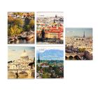 Тетрадь 48 листов клетка CITY, 5 видов, обложка мелованный картон, МИКС - Фото 1