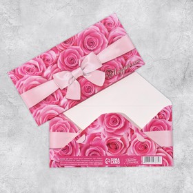 Конверт для денег «Поздравляю», розовый бант, 16,5 × 8 см Ош