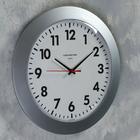 Часы настенные, серия: Классика, d-30 см, серебряный обод - Фото 2