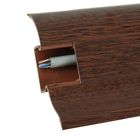 Плинтус с кабель-каналом 6,2х2,3х250 см "Престиж" Махагон - Фото 3
